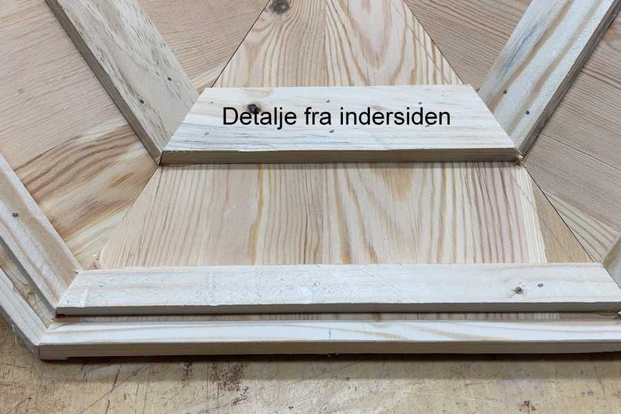 6 kantede foderhus - detalje inderside af tag